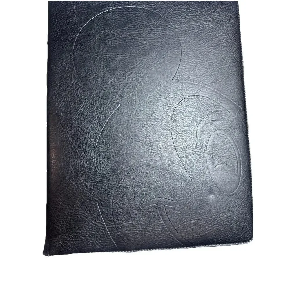 Disney Mickey Mouse Black Leather Portfolio Cover for 5 x 8 small legal pads (2)